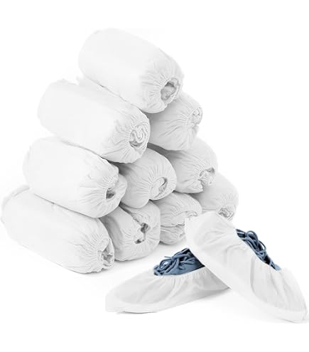 100 Copriscarpe Igienici Monouso Blu – Per Casa, Ufficio, Laboratorio, Ospedale - Foto 4