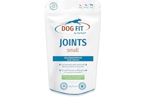 DOG FIT by PreThis® Joints Gelenkkomplex für Hunde I Glucosamin, MSM, Kollagen, Teufelskralle & Weihrauch I Ohne Zusätze I small bis 10kg