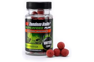 Tandem Baits SuperFeed Pure Wafters, D'appâts pour carpes, Pêche de la Carpe, Peche, Pop-Ups, Bouillette Carpe, Professionnel Accessoires de Pêche Carpe 12mm 30g
