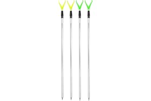 NOORSK Arapaima Fishing Equipment® Set de 4 Supports de Canne à pêche 'rodhold' en Aluminium | 4 Porte-Cannes à pêche télescopiques | 75-135 cm