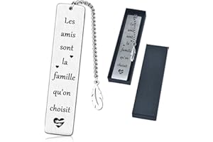 LOHENYOR Marque-page Inspirant avec Boîte Cadeau - Idée Cadeau Original pour Meilleure Amie, Femme, Maman - Anniversaire, Noël, Fête des Mères - Message Motivant Gravée