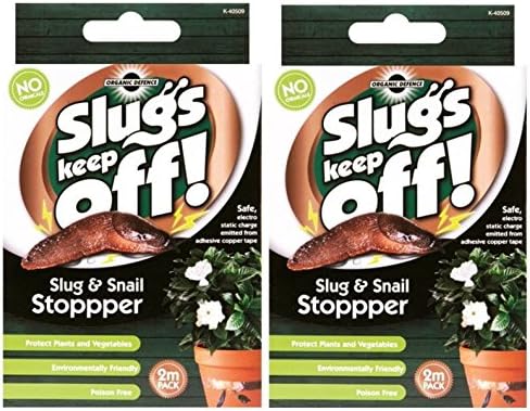 2 Packs Of 2M Slugs Keep Off Slug Snail Repellant Stopper Organic Defence Adhesive Copper Tape Free UK Delivery