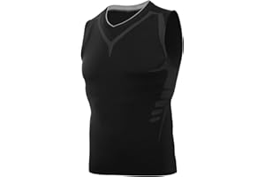 AMZSPORT Herren Kompressions-Tanktop Ärmellos Funktionsshirts Baselayer Unterhemd