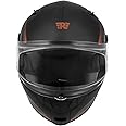 Royal Enfield ISI & DOT Certified Bullet Lightwing Modular Riding Helmet Black (XL)62 Cm-With High Impact Grade Thermoplastic & High Density Head EPS Liner For Superior Impact Protection & Durability