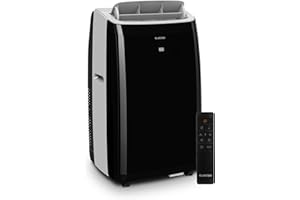 Klarstein Climatiseur Mobile Silencieux, Mini Climatiseur 3 en 1, Mode Nuit, Déshumidificateur, Ventilateur, Petite Climatisation à Faible Conso, Evacuation, Clim Portable, 12000 BTU, Climatiseurs