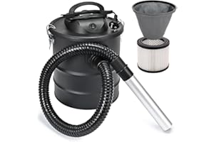 ‎SELLNET Sellnet Aschesauger 15L 1200W mit Blasfunktion & DUAL Filtersystem, Kaminsauger mit HEPA Filter, Staubsauger für Kamin, (Kabellänge - ca. 1,5m) Kabelhalter, Grill und Feuerstelle SN119