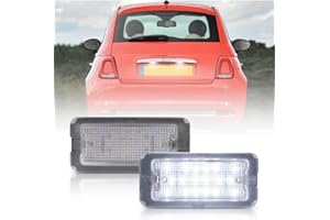 njssjd LED Luci targa per F.iat 500 2007-2019, 2008-2024 Abarth 500/595/695 Luce Targa, Fi.at 500C 595C 312 Led Targa Auto Canbus senza errori
