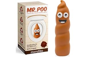 Mr. Poo Stress Ball - Funny Squishy Toy for Kids & Adults - Slow Rise PU Stress Relief & Sensory Fidget Toy, Soft & Squeezable Christmas Stocking Filler Novelty Gift for Anxiety & Focus - Mondiko®