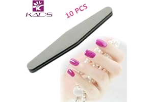 KADS 10X Lima Lija para Uñas Arte Uña Manicura Partíucla Gruesa Fina (gris)