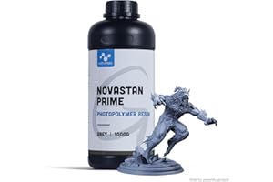 NOVA3D 3D Rapid Resin 405nm UV Curing for LCD DLP 3D printer Photopolymer Resin Gray, 1000ml…