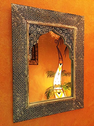 Landhaus Spiegel White Wash Tasnim – 60cm – - 4