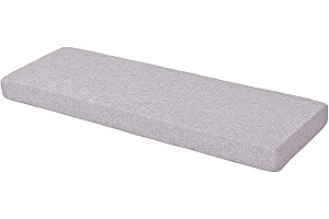 ping bu Garden Bench Cushion 2/3 Seater Indoor Outdoor,Dining Bench Cushion Seat Pad 100/120cm,Thick Bench Cushion Pad for Patio Swing (40x30x3cm,Grey)