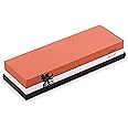 H&S Professional Whetstone Knife Sharpening Stone - 3000/8000 Grit Whetstone with Rubber Holder - Wet Stone 4000 Grit for Knives