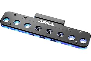 ARKA myREEF-FRAG Rack - mit 8 Löchern - Hochwertiger Korallen Ableger Halter mit starkem Magneten für Meerwasseraquarien, inkl. Silikonsicherungen, Lochdurchmesser ca. 15mm.