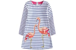 VIKITA Girls Dress Polka Dot Stripe Dresses Baby Girls Clothing Outfits 2-10 Years