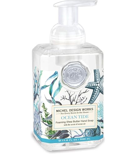 Michel Design Works Schaum Handseife 'Funkelnder Pfirsich' - Mit Sheabutter & Aloe Vera, Edler Seifenspender