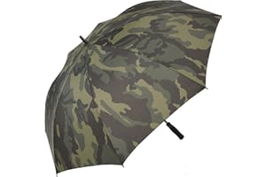 iX-brella XXL Stockschirm Fiberglas Golf Automatik Schwarz