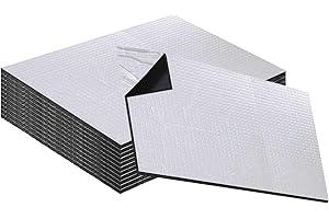 HhBdy Sound Deadening Mat,10 Sheets Sound Deadening Self Adhesive,400×250×5 mm Car and Van Sound Proofing Thermal Insulation Vibration Damping