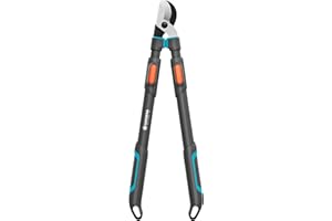 Gardena TeleCut Pro L, cisaille à branches télescopique pour bois frais jusqu'à 50 mm, extensible jusqu'à 900 mm, lames affûtées avec précision, PowerCoating pour des coupes nettes (12041-88)