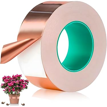 HTN - 30 Mm Impermeabile A Nastro Rame Puro Autoadesivo Resistenza Ad - Foto 10