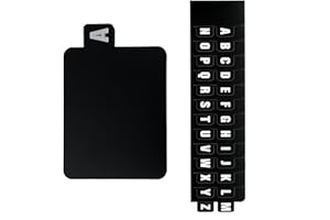 Changyeah Divisori per dischi in vinile, 26 pezzi, alfabetico, PP, nero, DIN A4, 3 fori