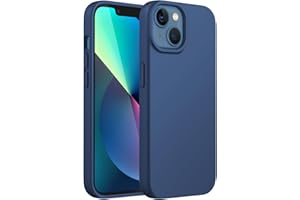 ‎JETECH JETech Silikonowy Etui dla iPhone 13 6,1 Cala, Jedwabisty Miękki w Dotyku Futerał Ochronny na Całe Ciało, Odporny na Wstrząsy Pokrowiec z Podszewką z Mikrofibry (Błękit kobaltowy)