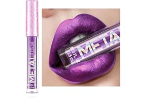 ALLBESTAYE Allbesta Lipgloss Rouge à lèvres imperméable à l'eau brillant à paillettes scintillant métallique durable