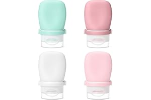 4 stycken silikonreseflaskor för att fylla 30 ml resestorlek behållare täta reseflaskor resa kosmetika behållare resa squeeze flaska resebehållare för kräm balsam toalettartiklar schampo