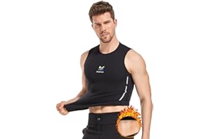 Joyance Camiseta Reductora Hombre, Chaleco Sauna Adelgazante, Camiseta Tirantes Deporte, Fajas Reductoras Ropa Deportiva de SCR-5500 para Sudar Rapido & Reducir Abdomen Gym Running Fitness