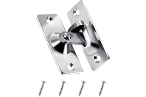 Taoduod 90 Grad Rechtwinklige Türschloss Edelstahl Präzisionsguss Anti-Diebstahl-Schnalle Schloss Schiebetür Schnalle Wasserdichtes und rostfreies, umweltfreundliches und unbedenkliches Riegelschloss