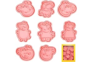 SIPHUS Emporte Pièce Pig, 8pcs Moule Biscuit, Decoupoir Patisserie, Tampon Biscuit Animaux, Moule Empreinte Patisserie, pour Décoration de Fondant, Biscuit, Cookie, Gâteau