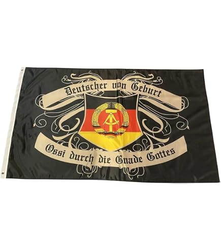 Spaß Kostet Fahne 'Ab Hier Ist Zone Ostdeutsches Hoheitsgebiet' – 90x150 Cm DDR Flagge
