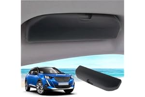 GAFAT 2020-2023 2024 Peugeot 208 e-208/ Peugeot 2008 e-2008 Porta Occhiali da Sole Custodia, Peugeot 208 Contenitore Organizer, Peugeot 2008 Accessori [OEM Originale] (Nero)
