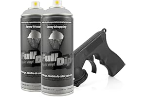 Genérico Pack 2 Full Dip Vinilo Liquido Mate 400Ml (Nardo Grey)