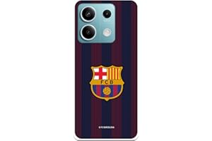 LA CASA DE LAS CARCASAS Funda para Xiaomi Redmi Note 13 Pro 5G - Poco X6 del FC Barcelona Rayas Blaugrana tansparente Capa de Silicona Flexible con Licencia Oficial FC Barcelona