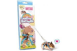 ESOES Pet Rat Mouse Hamster Harness Lead For Walking - Alice Mouse Rope Playhouse Leash for Pet Dwarf Hamster Gerbil Rat Ferret Chinchillas Squirrel (Blue)