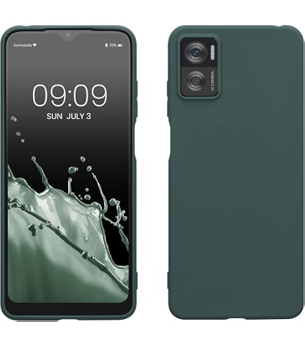 Kws Mobile Hülle Für Motorola Moto E22/E22i – Weiches TPU-Silikon, Schwarz Matt, Kabelloses Laden Möglich