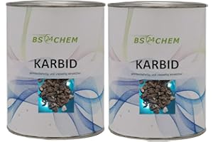 BS24CHEM ® 1 Kg Karbid Sehr hohe Wirkungsdauer *Neu* 24Stunden Versand (Prüf.QL26399650 (1 Kg)
