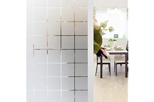 Shackcom Pellicola per Finestre Vetri 60x200CM Smerigliata per Finestre Vetri-Autoadesive Anti-UV, Controllo di Calore,Privacy per Cucina,Ufficio,Camera da Letto-J022