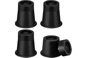 Moendergo Bett Erhöhungen, Stuhl Erhöhungen, hohe Last tragen Runde Möbel Erhöhungen, Heavy Duty Möbel Erhöhungen（Schwarz 4 Pack (3 Inch)