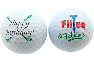 Westmon Works 50th Birthday FifTee & Fabulous Set of 2 Golf Ball Golfer Gift Pack