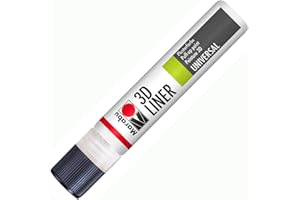 Marabu MR180309670 3D-Liner - Pintura 3D (25 ml, VE=1), Color Blanco