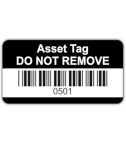 250 Personalised QR Code Asset Tag Labels Custom Stickers- Black 40mm X - View #8