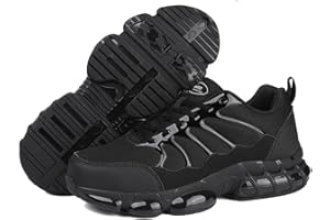 NIFOFISE Safety Trainers Men Women Steel Toe Cap Trainers Non Slip Work Shoes Industrial Safety Garden Boots Lightweight Breathable Comfortable Sneakers