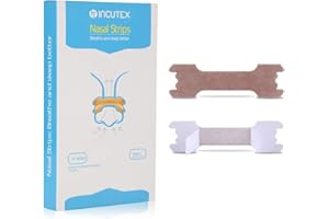 Incutex 50 unités de patchs nasaux contre le ronflement bandelettes nasales anti-ronflement congestion nasale, taille L
