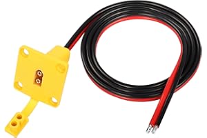 RIIEYOCA Adaptateur XT60 avec panneau câble XT60, câble de charge XT60 mâle vers fil nu, câble d'alimentation pour panneau solaire, vélo électrique, Fatshark, Skyzone FPV, moniteur, alimentation (1 m)