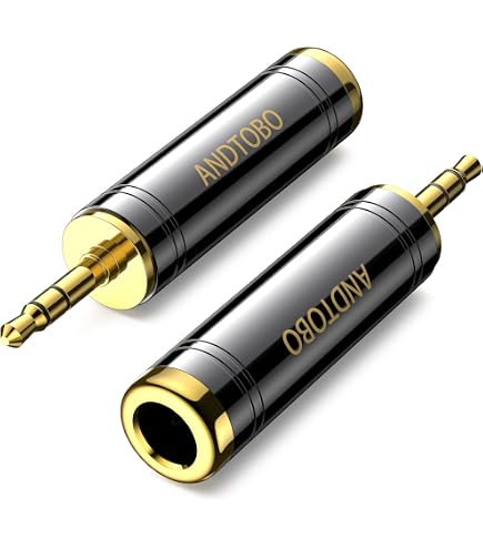 Adattatore Audio Mono Jack 6.35mm Maschio A 3.5mm Maschio – Cavo Pelato, Per Microfoni, Cuffie E Altoparlanti, Segnale Pulito