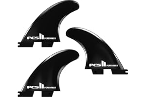 AQUBONA Dual Tab II Medium Performer/Reactor Fibra di vetro Rinforzato Polimero Tavola Da Surf - 2/3/4/5 Pinne Dual Tab Blu/Nero