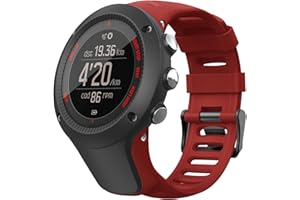 Songsier SUUNTO Ambit 3 Cinturino, Cinturino di Ricambio Regolabile Traspirante Sportivo Orologio in Silicone per SUUNTO Ambit 3 Sport, Ambit 3 Run, Ambit 3 Peak, Ambit 2, Ambit 2S