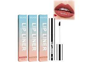 AEBDGDD Crayon contour des lèvres amovible, lignes de lèvres Plump Lip Liner pour révéler le crayon à lèvres imperméable amovible, tatouage pelable, crayon à lèvres longue durée, cadeau pour femme (3 pièces)